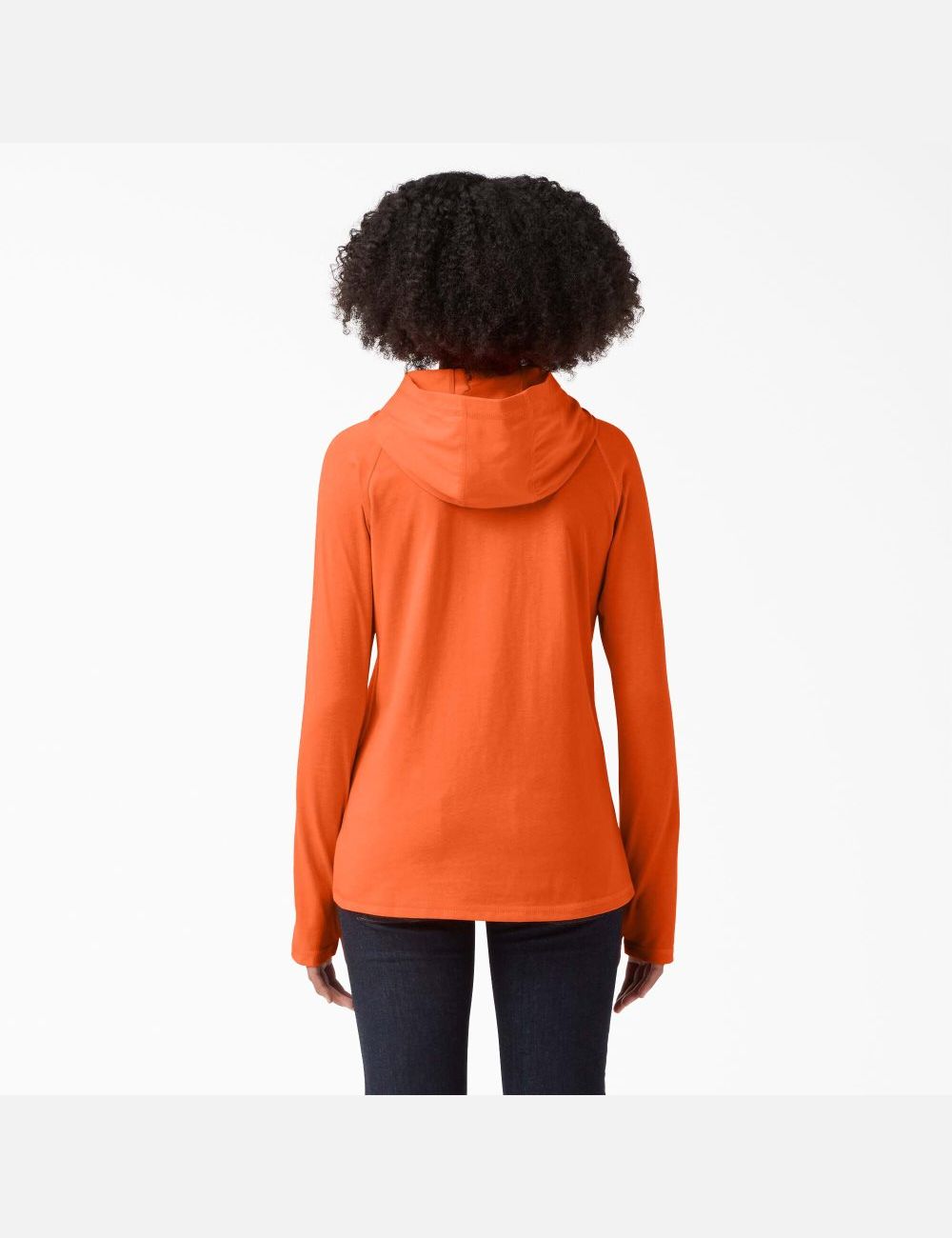 Bright Orange Dickies Cooling Performance Sun Shirt | 618ZSCIOR