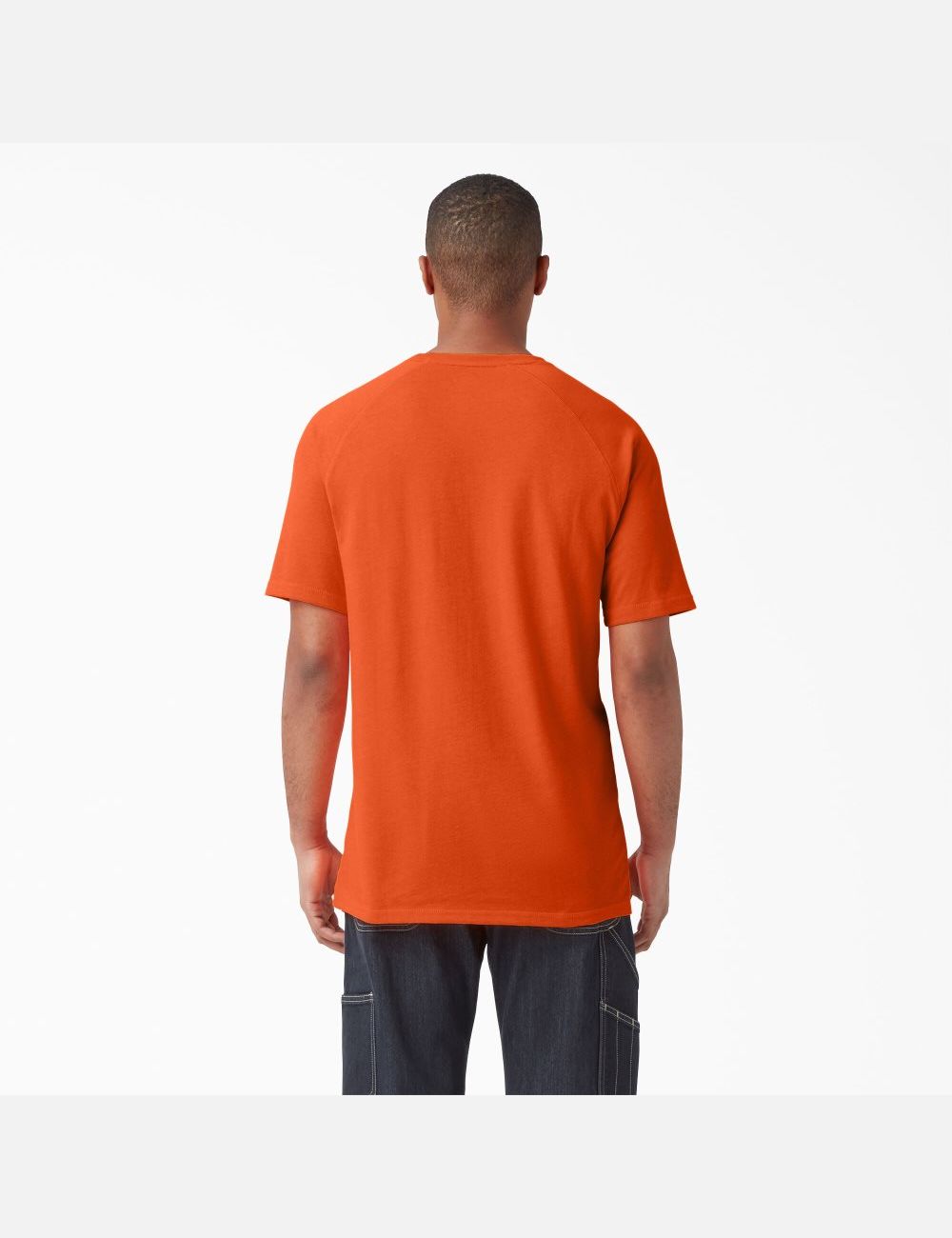 Bright Orange Dickies Cooling Short Sleeve T-Shirts | 518XWUKAO