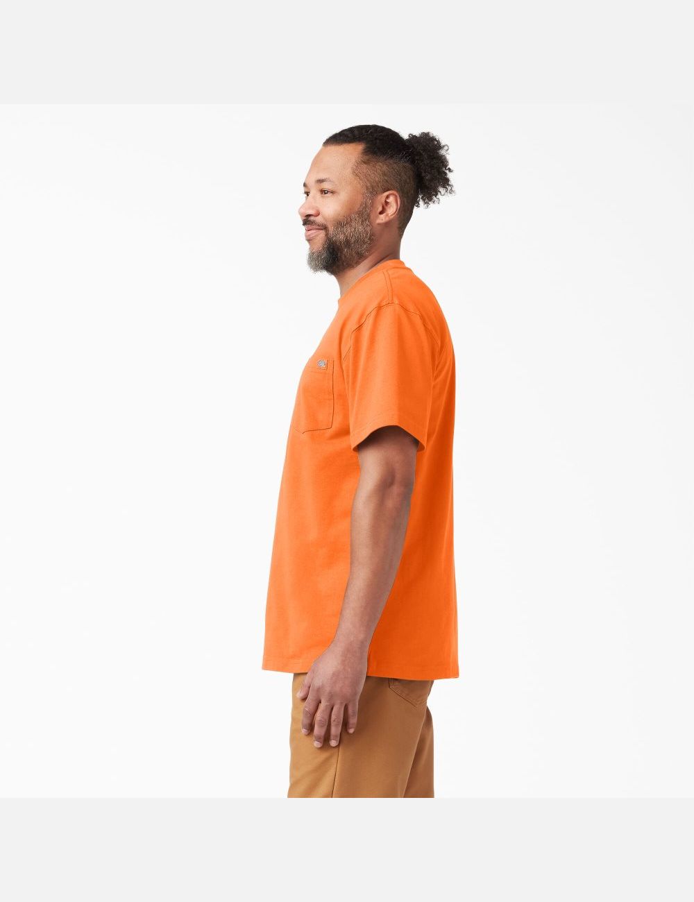 Bright Orange Dickies Neon Short Sleeve Heavyweight T-Shirts | 903HGUTRZ