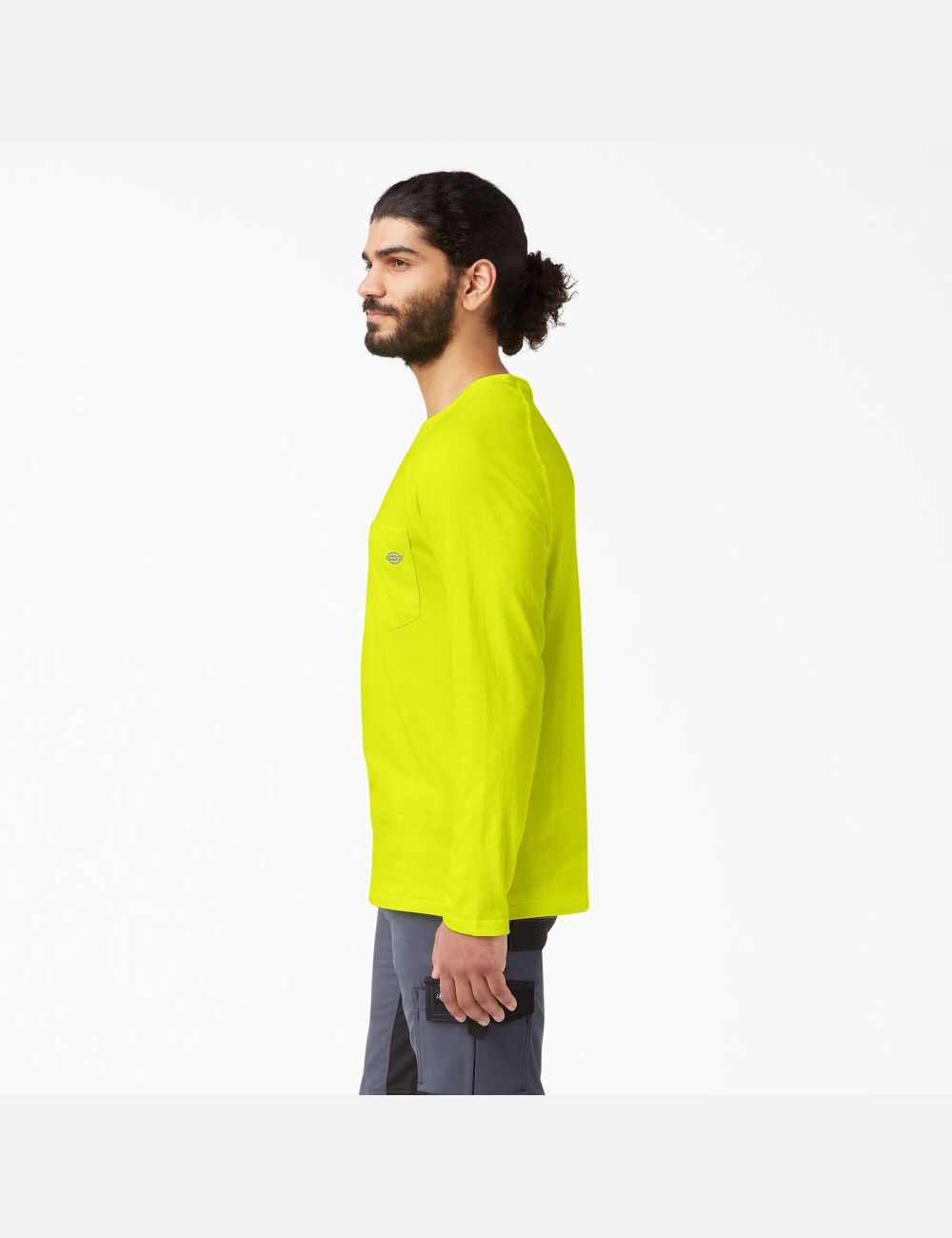 Bright Yellow Dickies Cooling Long Sleeve Shirts | 762ODZKRI