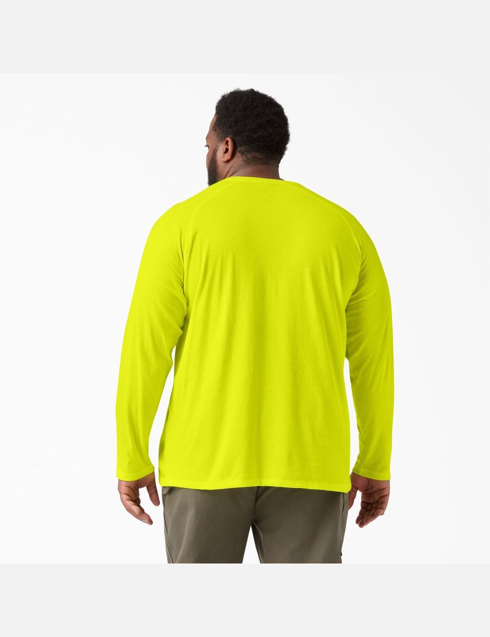 Bright Yellow Dickies Cooling Long Sleeve Shirts | 762ODZKRI