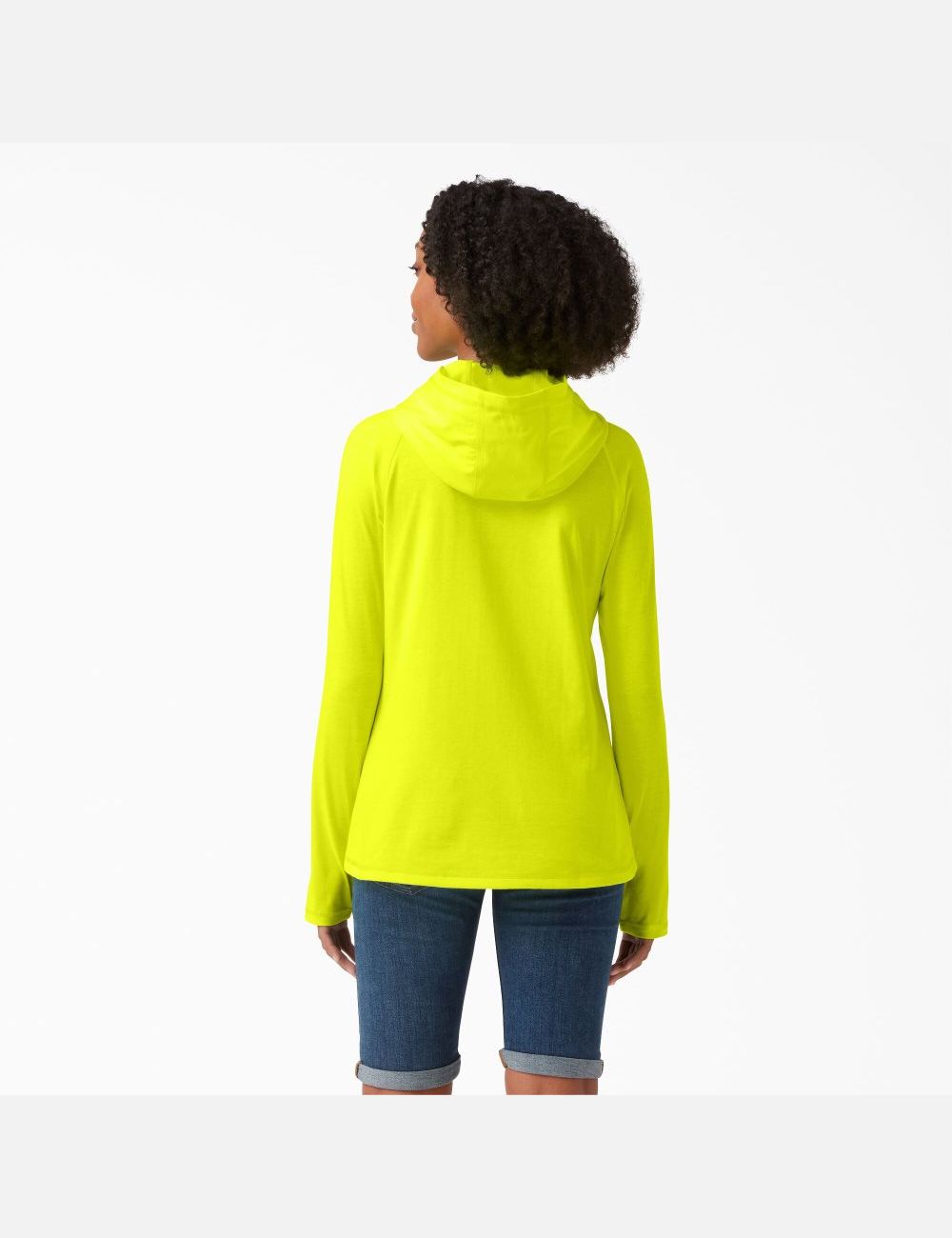 Bright Yellow Dickies Cooling Performance Sun Shirt | 863NJWFKQ