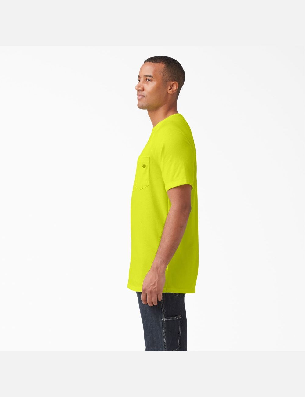 Bright Yellow Dickies Cooling Short Sleeve Shirts | 198EOTJBD