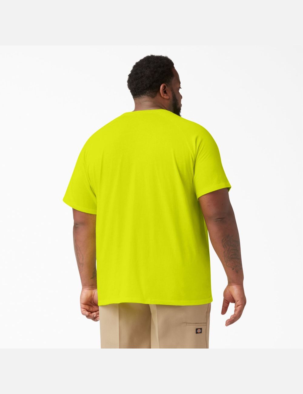 Bright Yellow Dickies Cooling Short Sleeve Shirts | 198EOTJBD