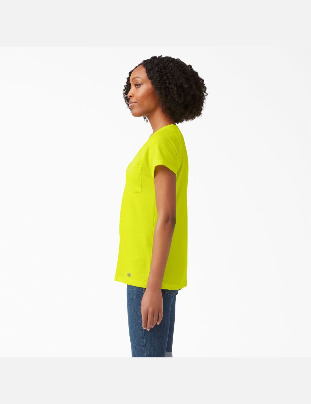 Bright Yellow Dickies Cooling Short Sleeve T-Shirts | 269NDVXZS