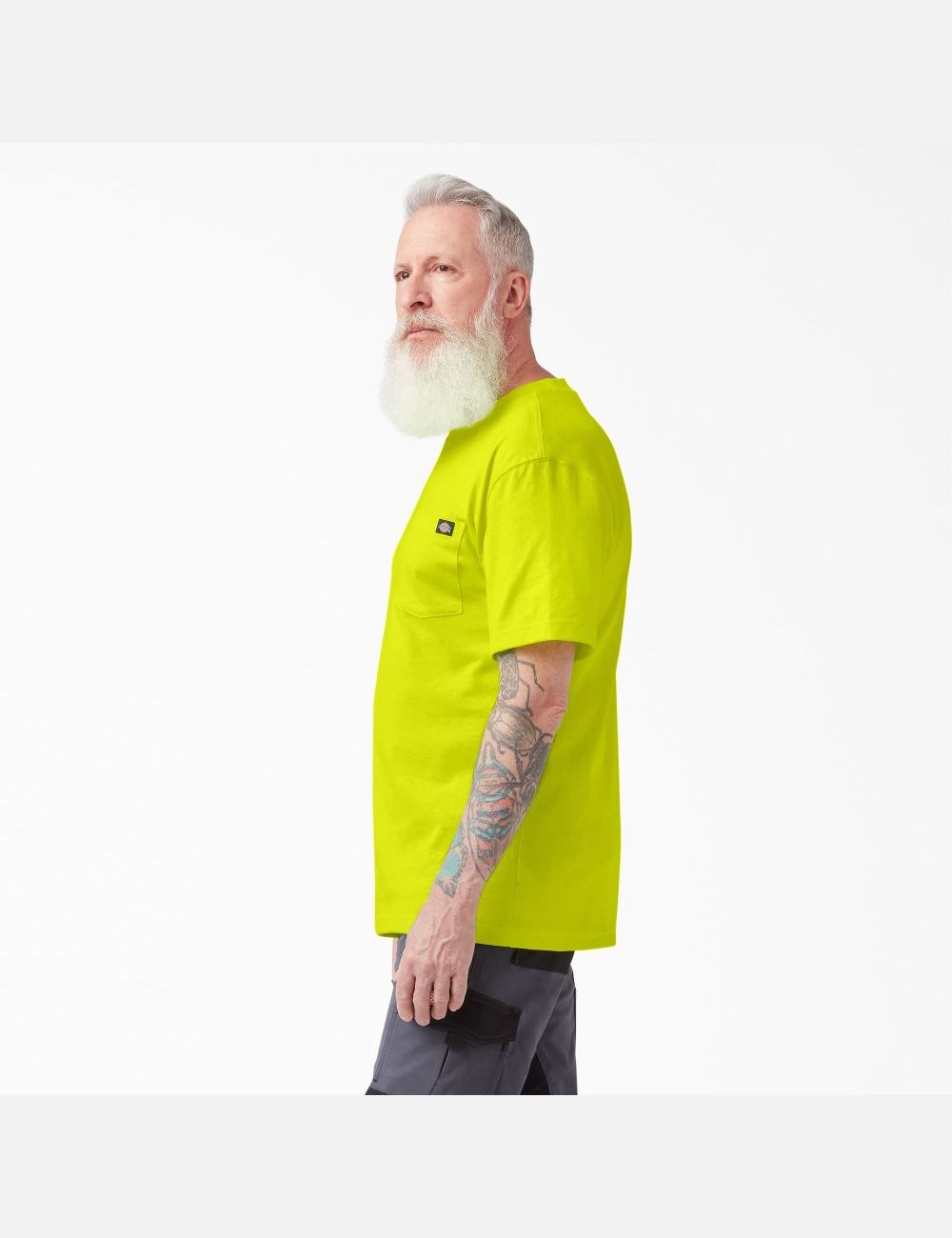 Bright Yellow Dickies Neon Short Sleeve Heavyweight Shirts | 532JCTINH