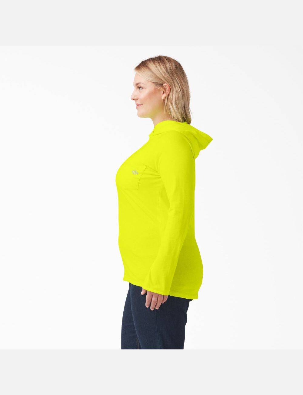 Bright Yellow Dickies Plus Cooling Performance Sun Shirt | 803VXFCSR