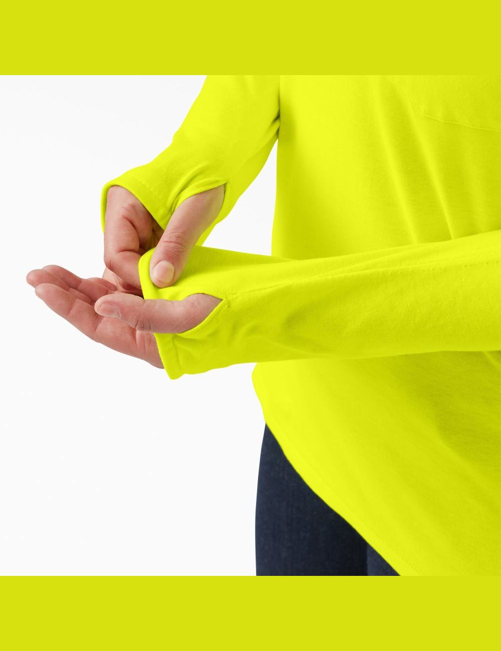 Bright Yellow Dickies Plus Cooling Performance Sun Shirt | 803VXFCSR