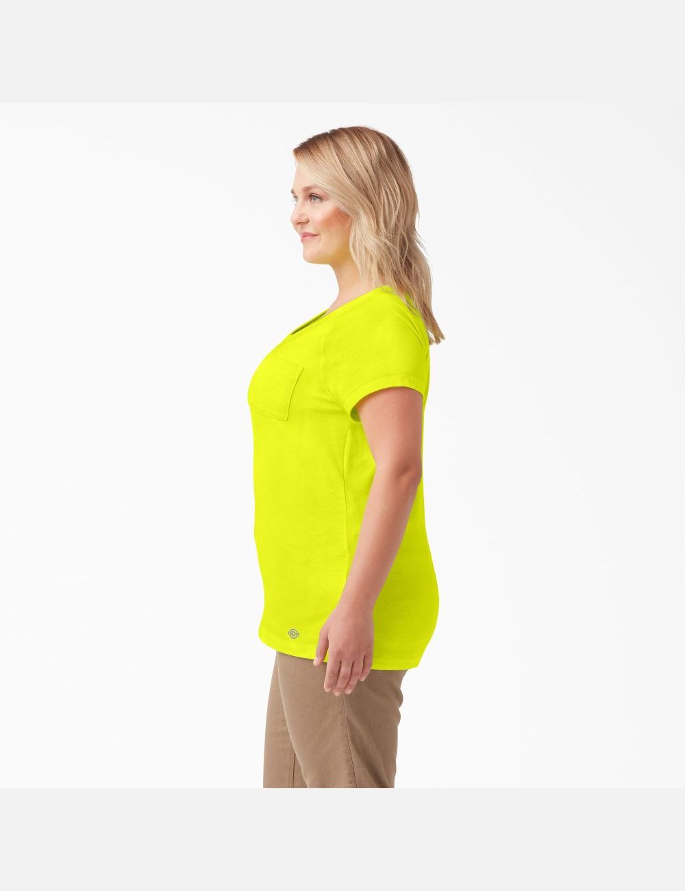 Bright Yellow Dickies Plus Cooling Short Sleeve T-Shirts | 307RYZIKP