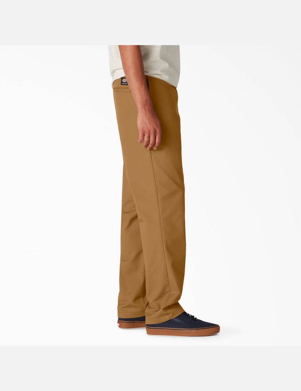 Brown Duck Contrast Topstitch Dickies Slim Fit Skateboarding Pants | 865ISTHMZ