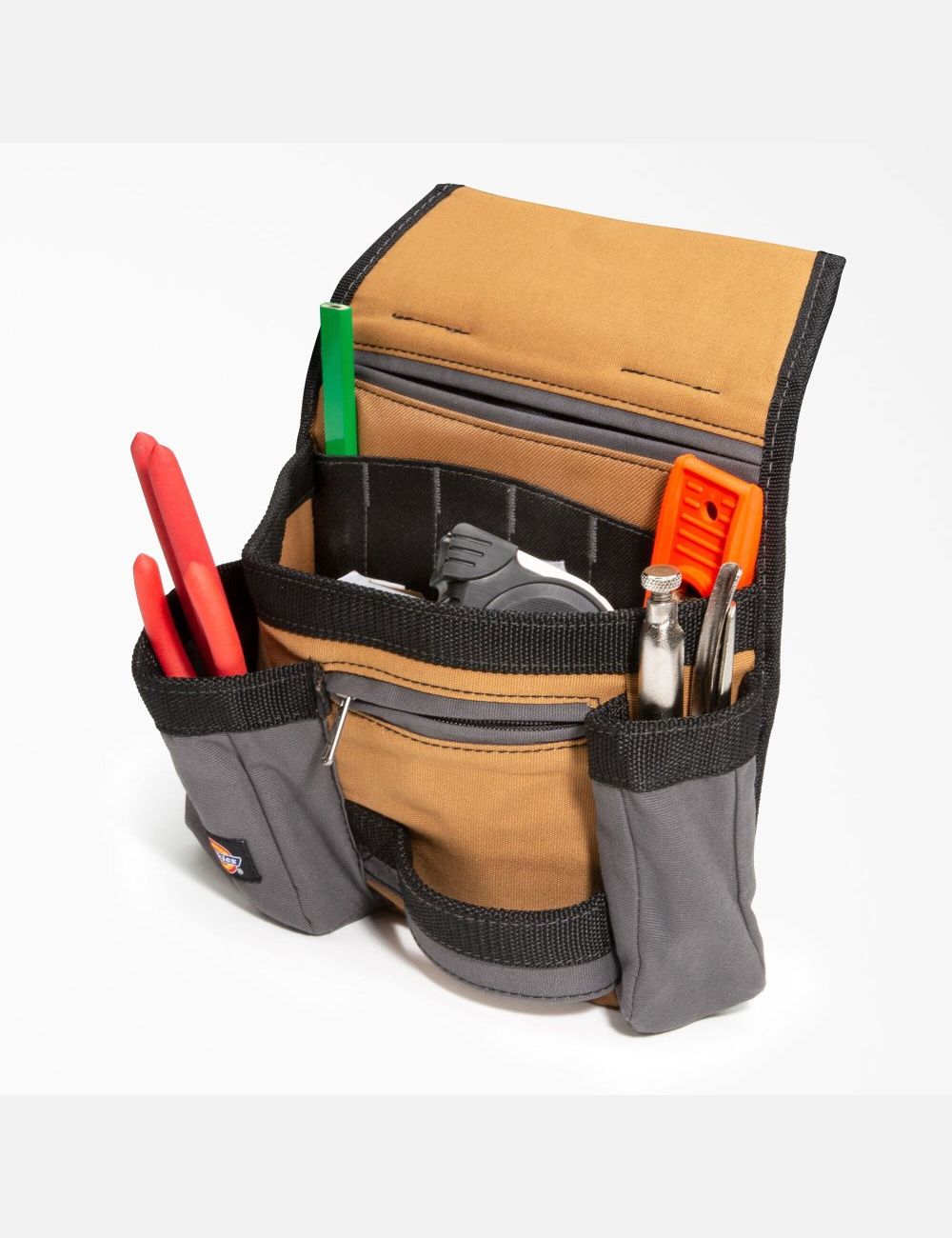 Brown Duck Dickies 11-Pocket Pouch Tool Bags | 968JPUIVZ