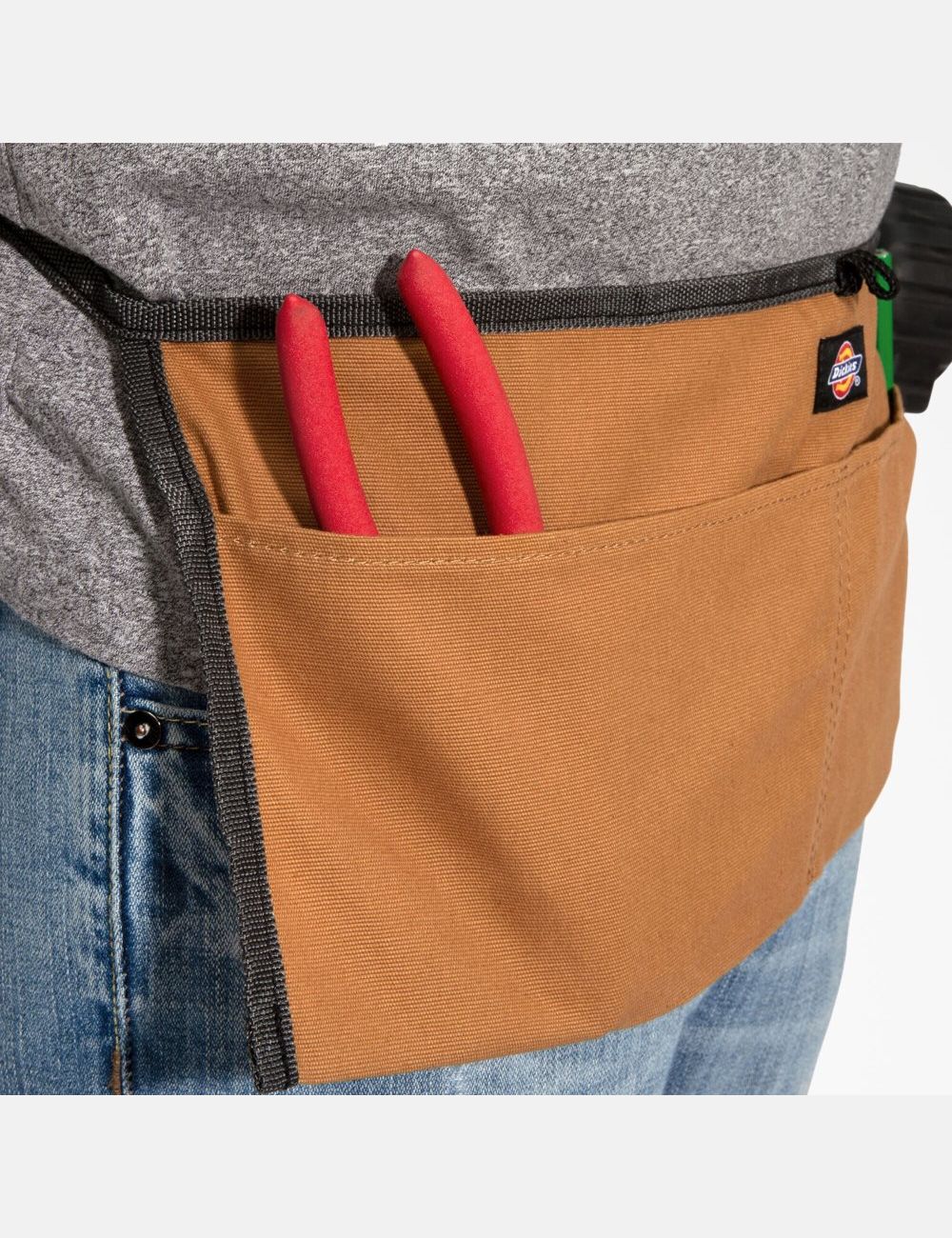 Brown Duck Dickies 2-Pocket Canvas Apron Tool Bags | 910KDVFXA