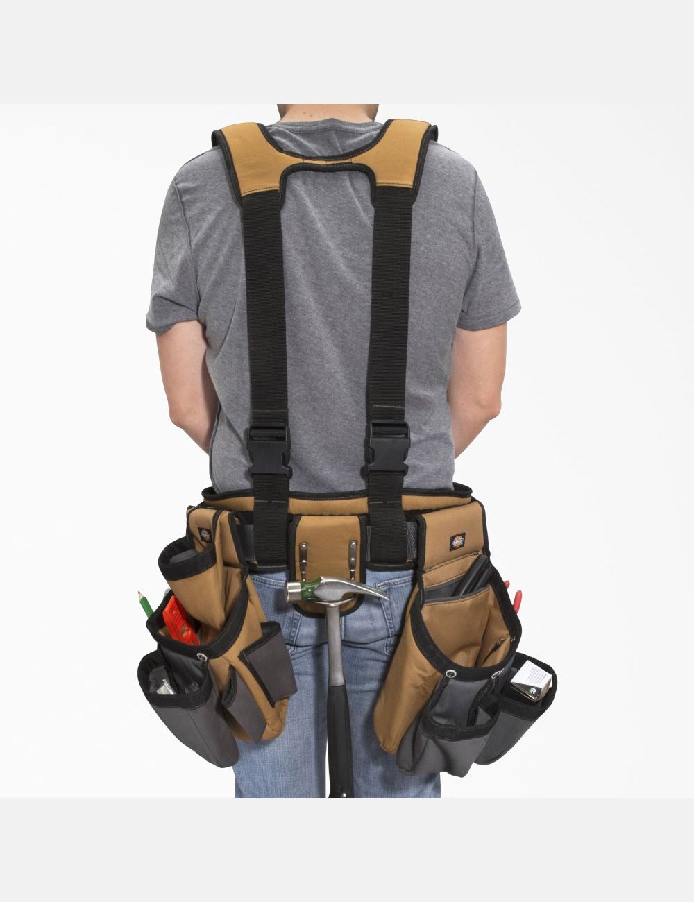 Brown Duck Dickies 4-Piece Carpenter's Rig Tool Bags | 321ZMWXYQ