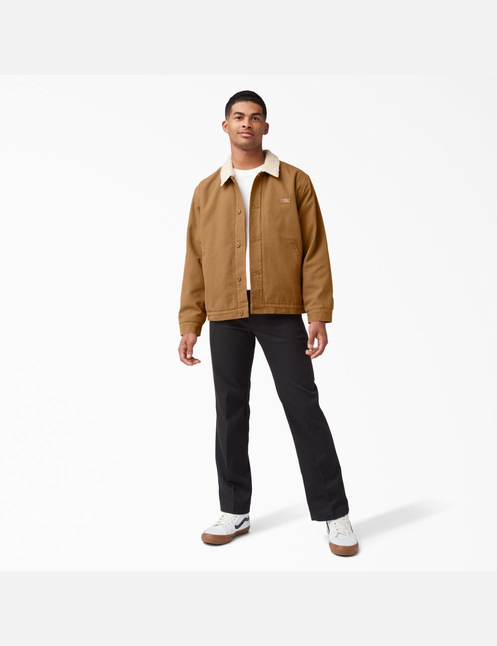 Brown Duck Dickies Duck Canvas High Pile Fleece Coats & Jackets | 019XTFEHN