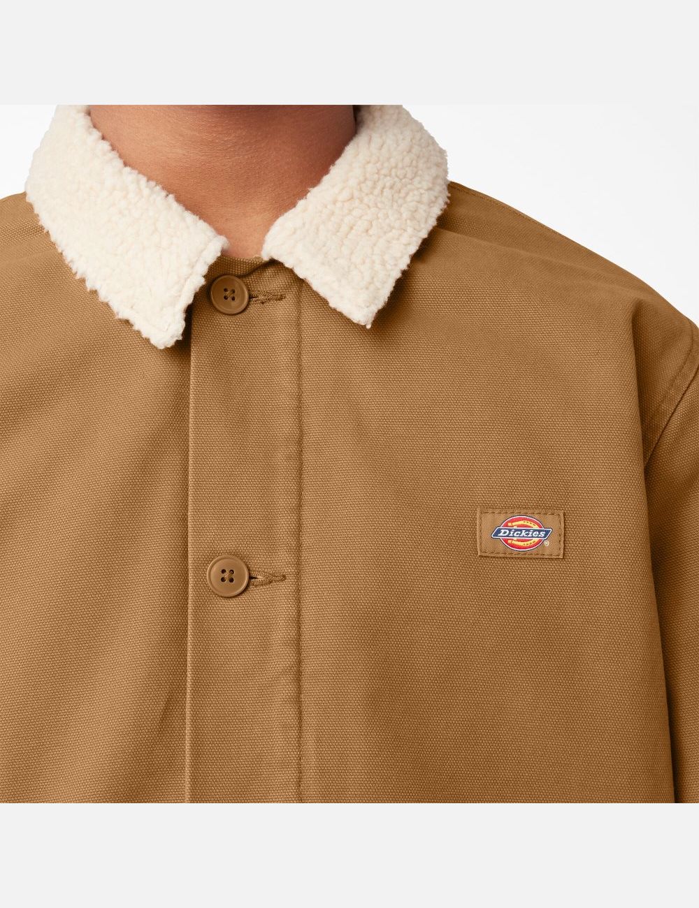 Brown Duck Dickies Duck Canvas High Pile Fleece Coats & Jackets | 019XTFEHN