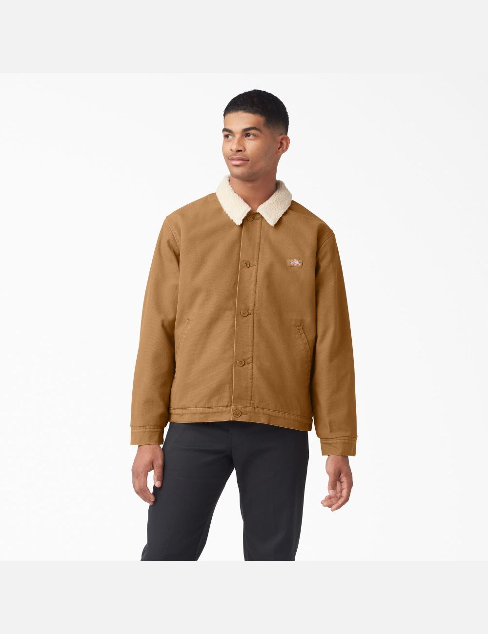 Brown Duck Dickies Duck Canvas High Pile Fleece Coats & Jackets | 019XTFEHN