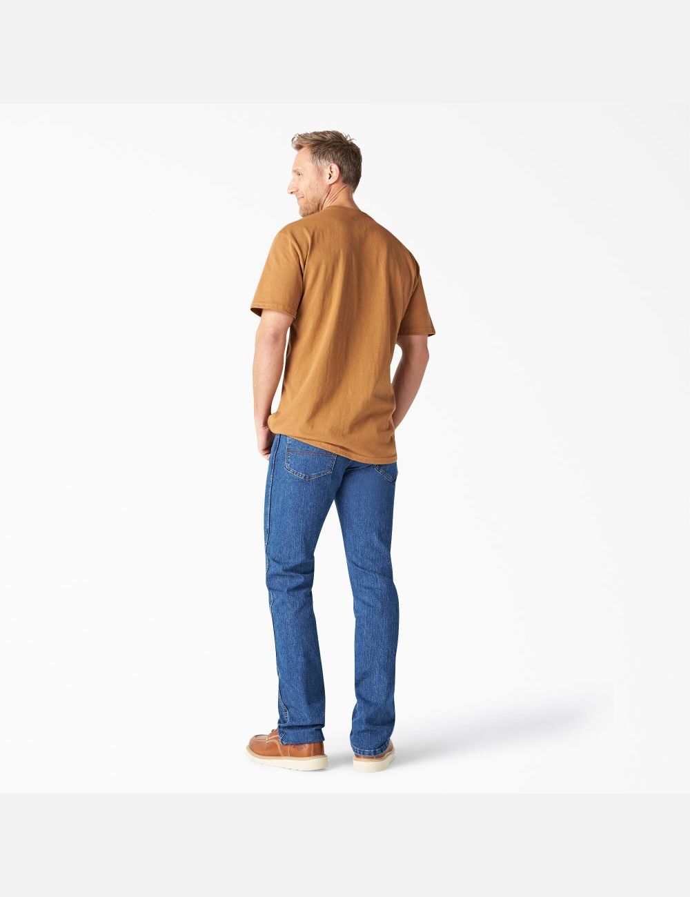 Brown Duck Dickies Logo Graphic T-Shirts | 129WFHYVE