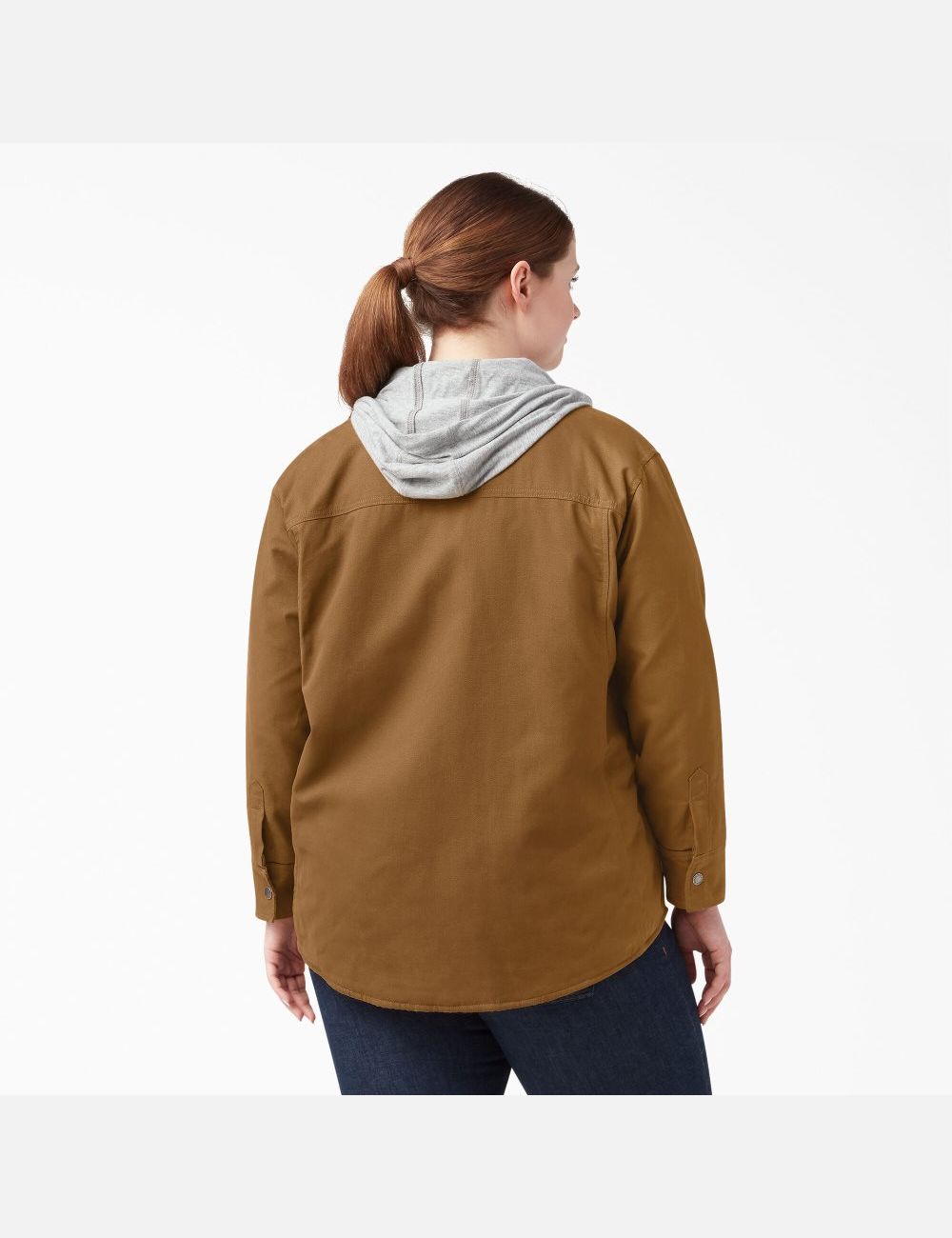 Brown Duck Dickies Plus Duck Hooded Outerwear | 450ESAUFM