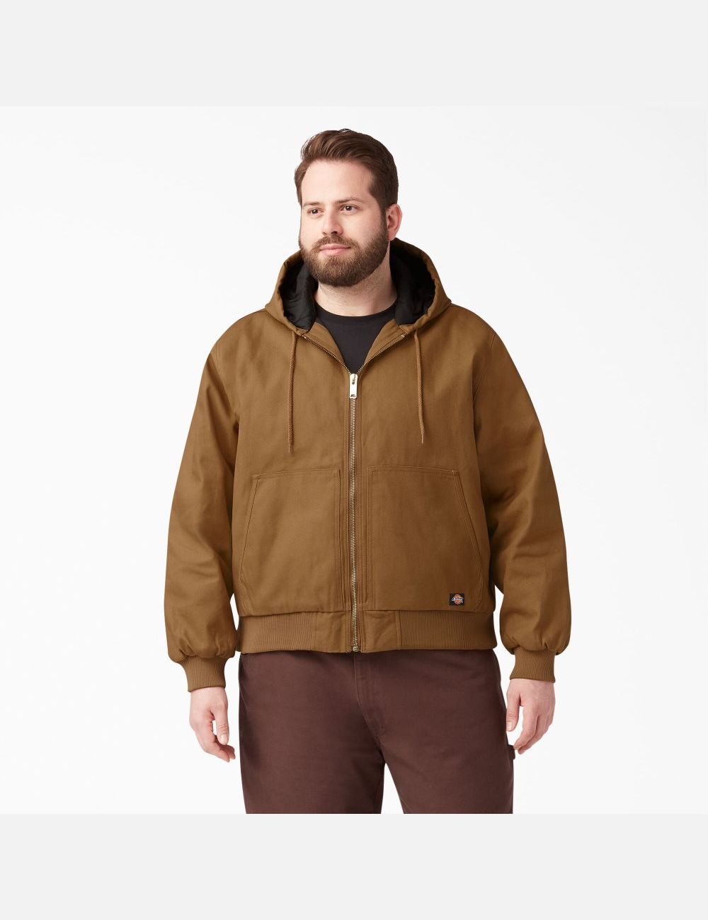 Brown Duck Dickies Rigid Duck Hooded Coats & Jackets | 138GSRHJK