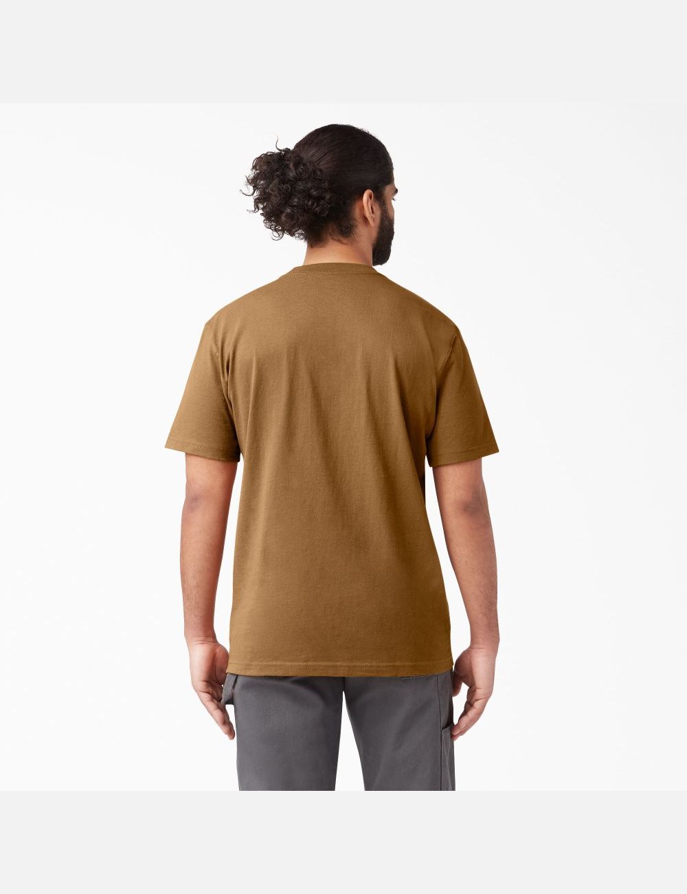 Brown Duck Dickies Short Sleeve Heavyweight Shirts | 264RTFWGQ