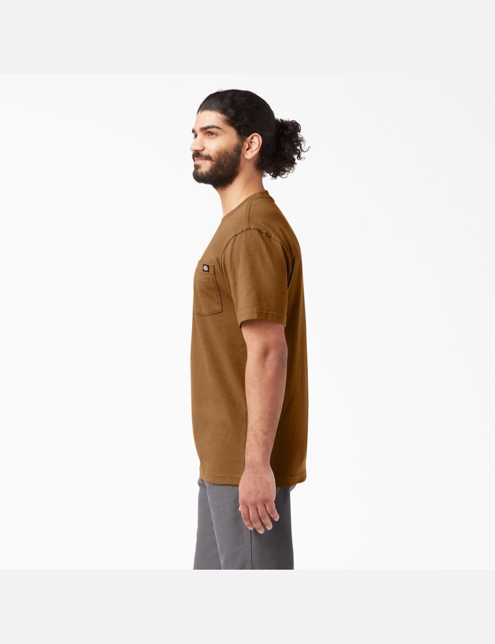 Brown Duck Dickies Short Sleeve Heavyweight Shirts | 264RTFWGQ