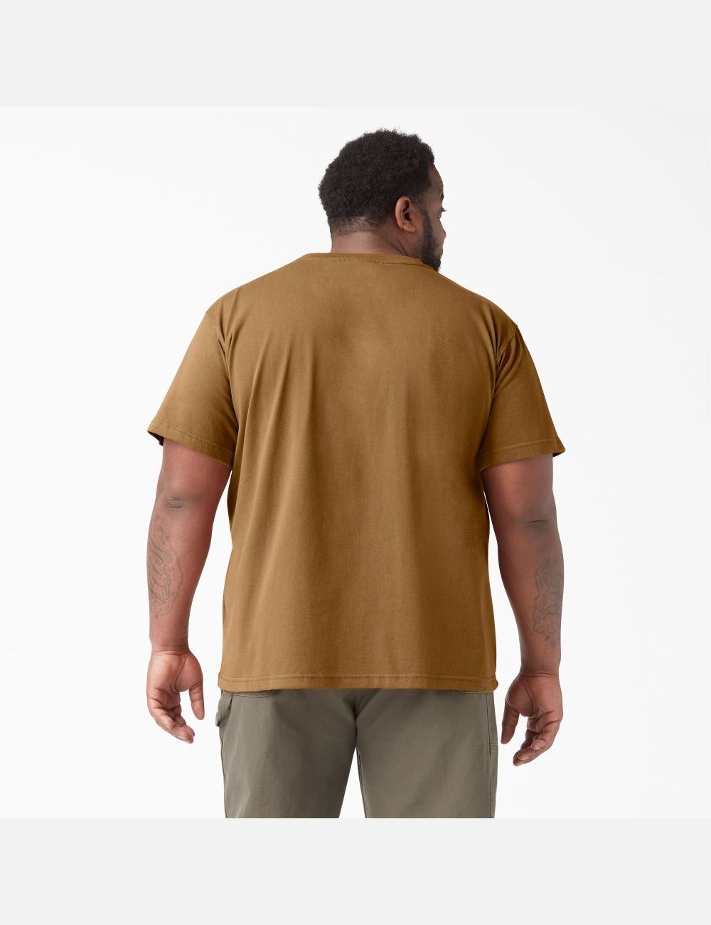 Brown Duck Dickies Short Sleeve Heavyweight Shirts | 264RTFWGQ