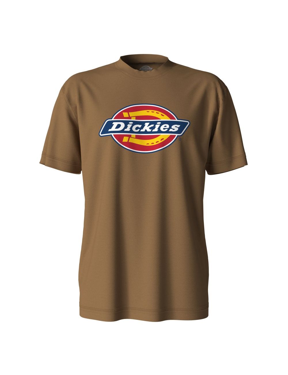 Brown Duck Dickies Short Sleeve Tri-Color Logo Graphic T-Shirts | 369KGDOCL