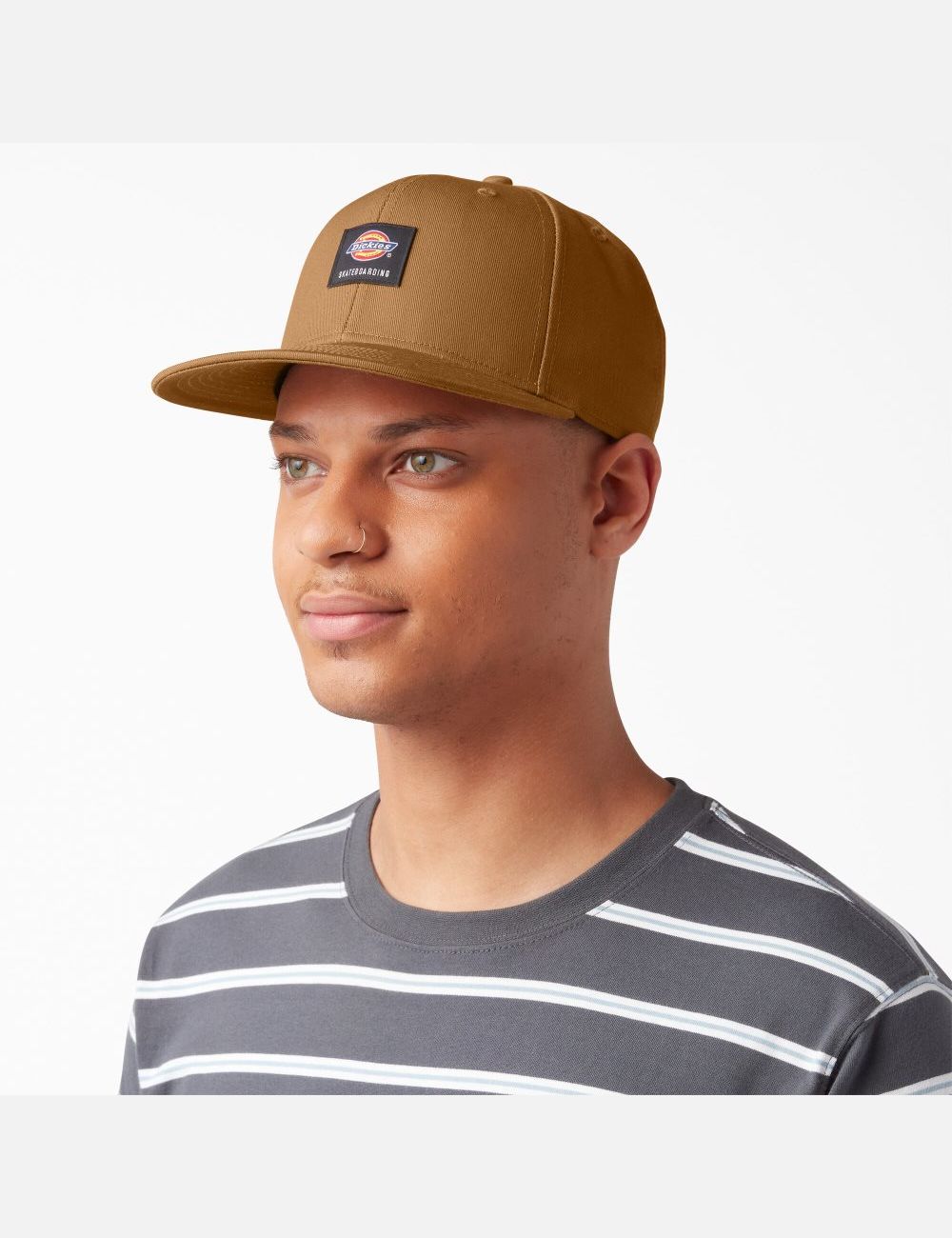 Brown Duck Dickies Skateboarding Flat Bill Hats | 679NHKCJW