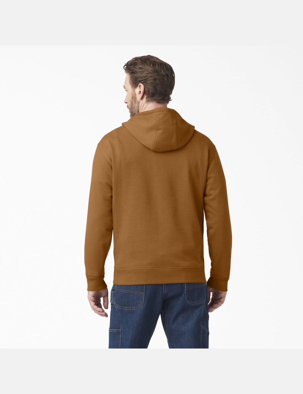 Brown Duck Dickies Water Repellent Logo Sleeve Hoodies | 047WRUILA