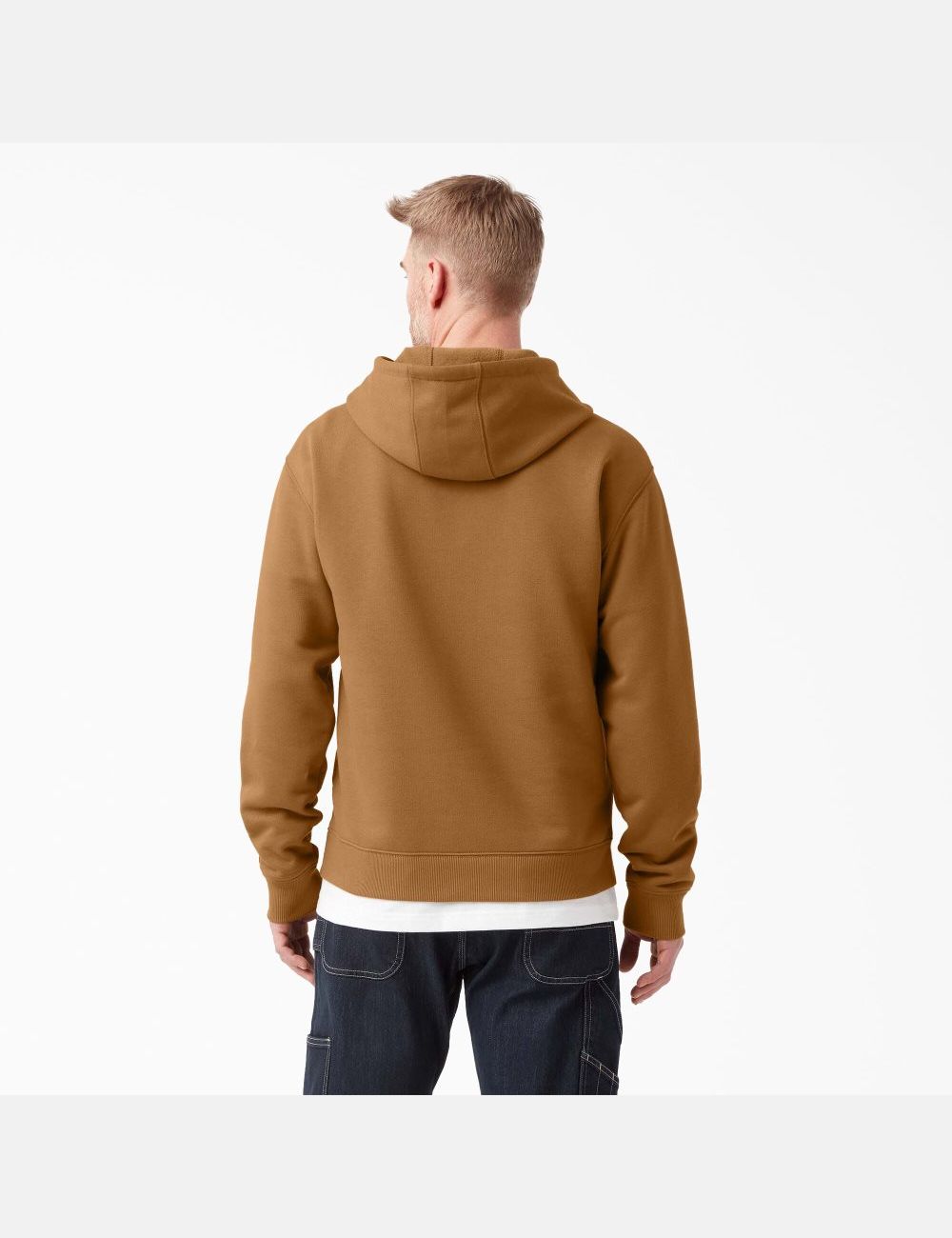 Brown Duck Dickies Water Repellent Tri-Color Logo Hoodies | 793YZTJPH