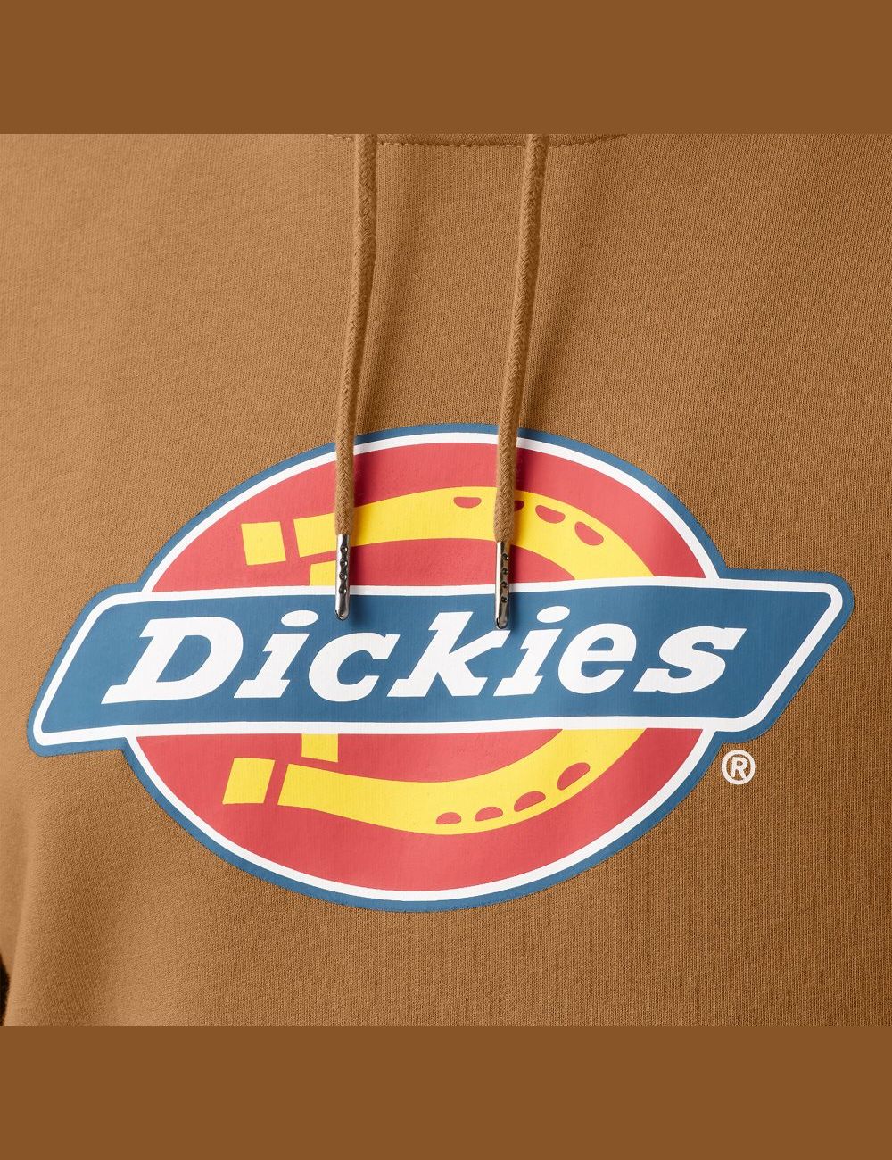 Brown Duck Dickies Water Repellent Tri-Color Logo Hoodies | 793YZTJPH