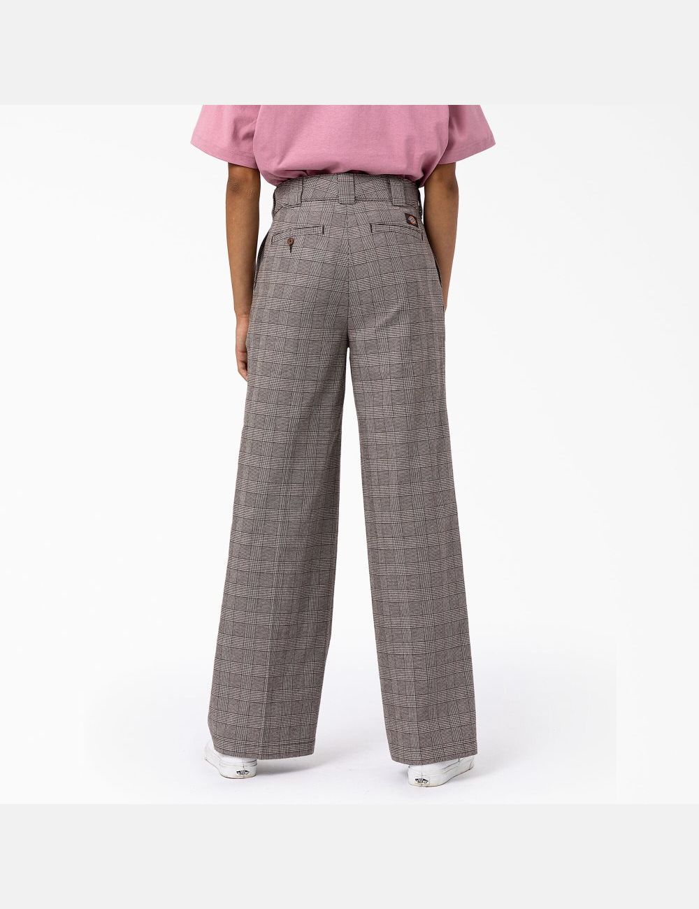 Brown Plaid Dickies Bakerhill Pants | 913EOSZYW