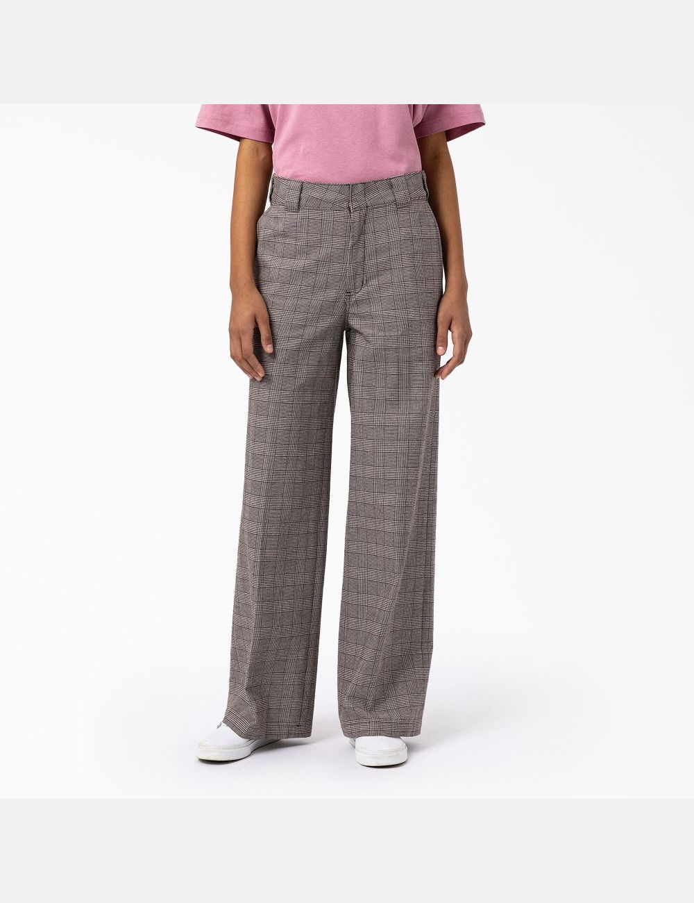 Brown Plaid Dickies Bakerhill Pants | 913EOSZYW