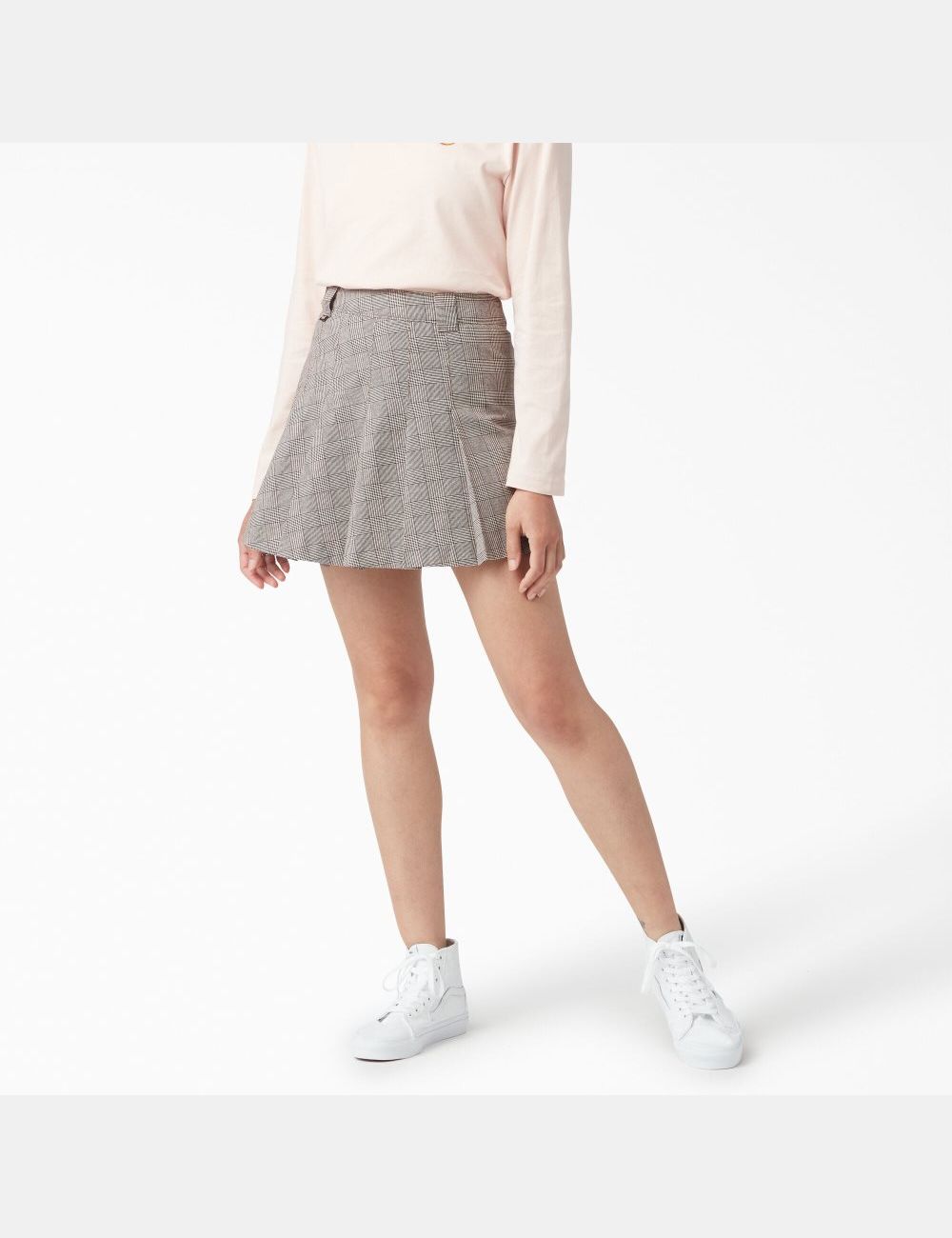 Brown Plaid Dickies Bakerhill Skirts & Dresses | 827EYCFKQ