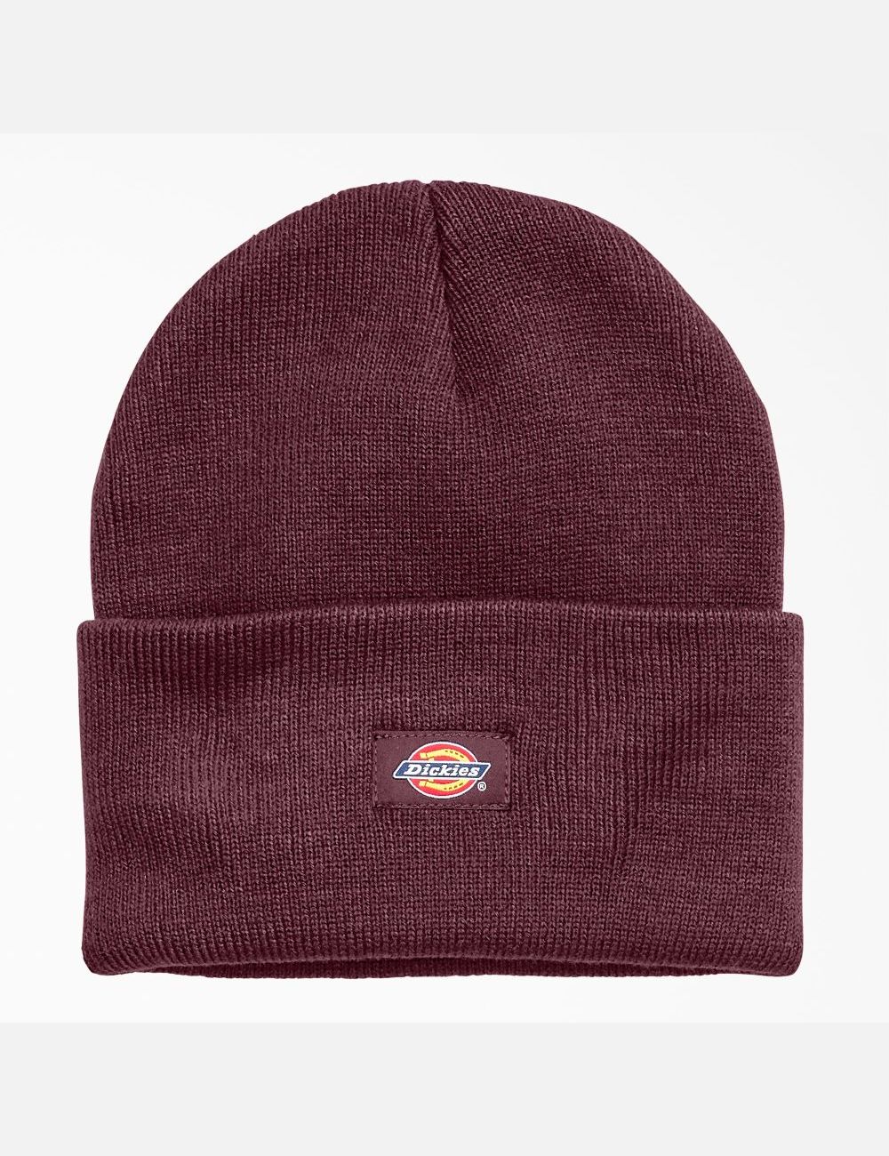 Burgundy Dickies Cuffed Knit Hats | 692PENUZK