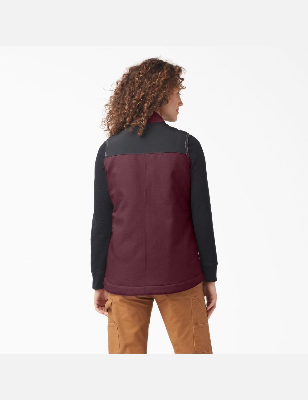 Burgundy Dickies DuraTech Renegade Vests | 245JXZNPM