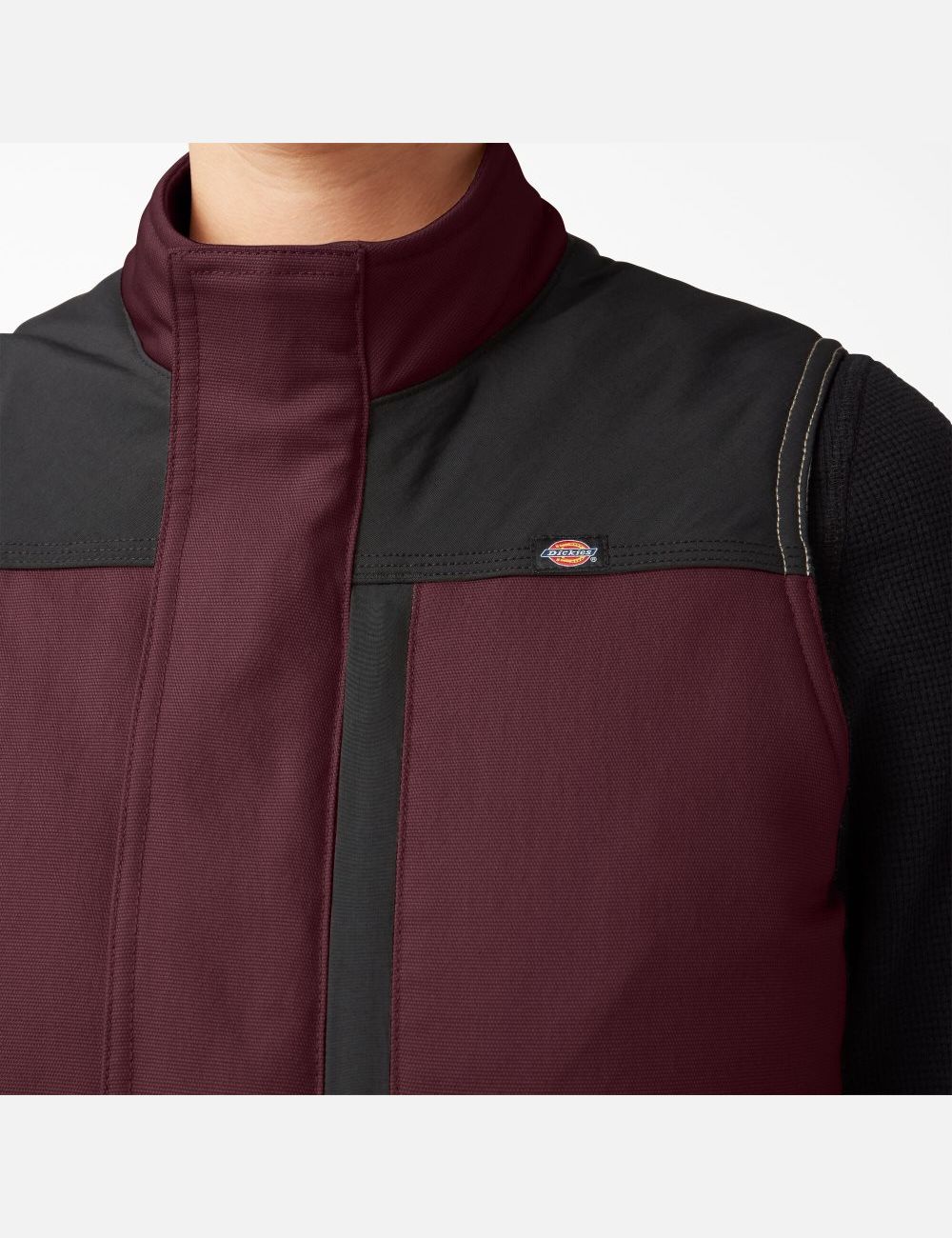 Burgundy Dickies DuraTech Renegade Vests | 245JXZNPM