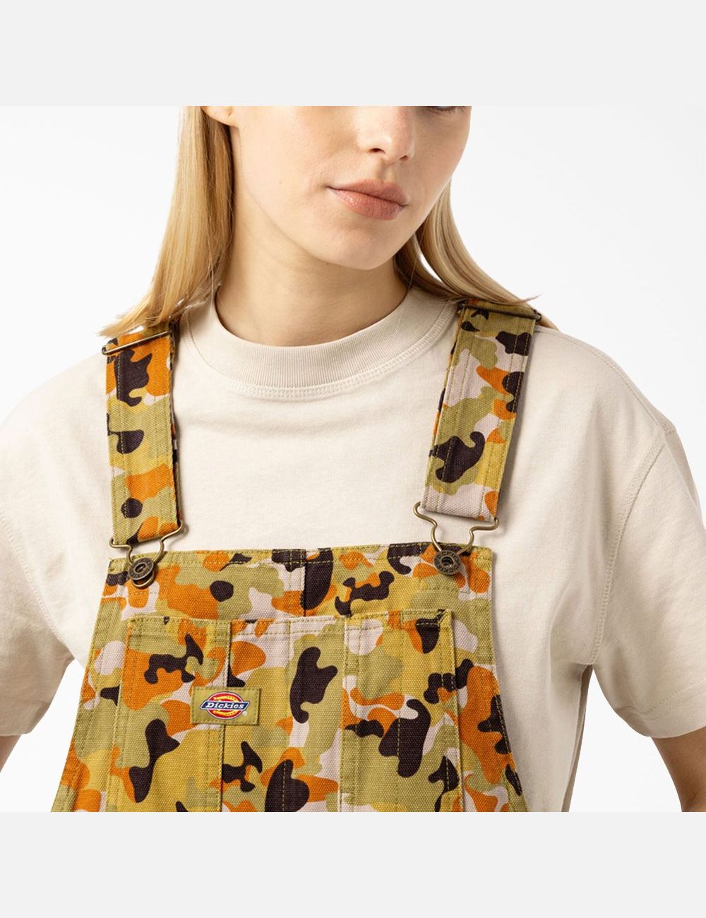 Camo Dickies Artondale Duck Bib Overalls | 012WRZXHN