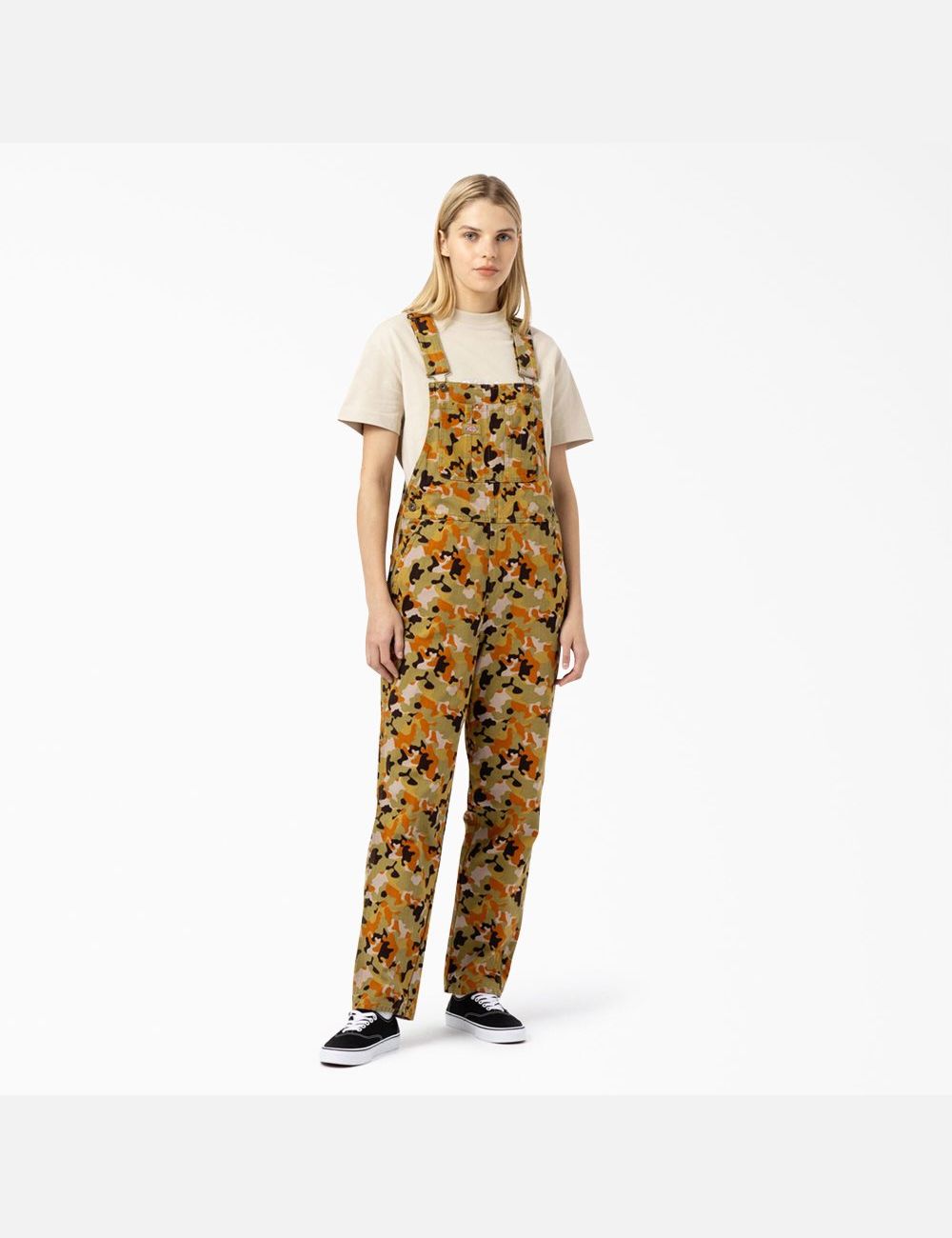 Camo Dickies Artondale Duck Bib Overalls | 012WRZXHN