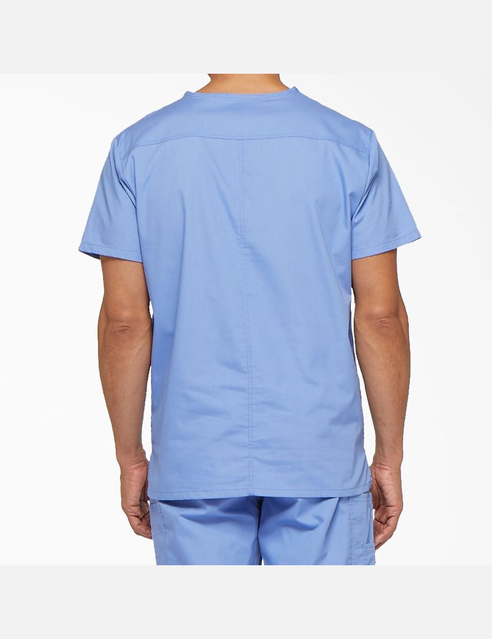 Ceil Blue Dickies EDS Signature V-Neck Top Scrubs | 062BLCXSU