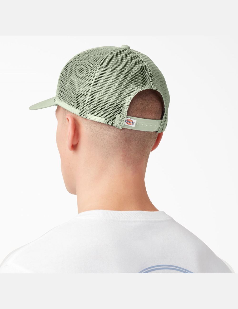 Celadon Green/Cloud Dickies Patch Logo Trucker Hats | 037EAVOSF