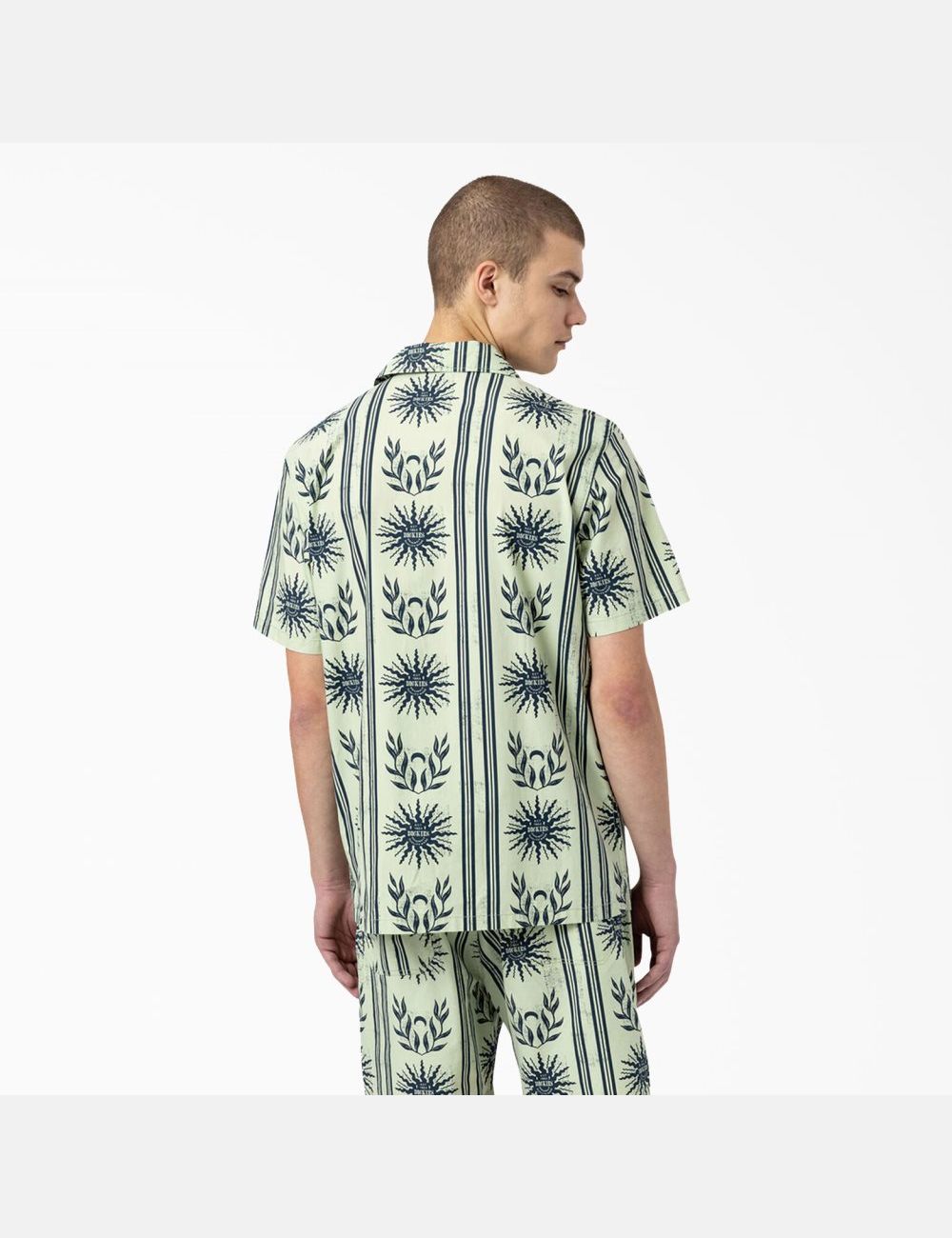 Celadon Green Dickies Kelso Summer Pattern Short Sleeve Shirt Button Up | 514LTAYSK