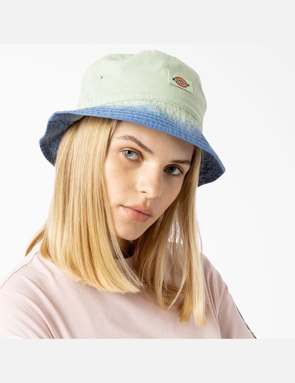 Celadon Green Dickies Seatac Tie-Dye Bucket Hats | 510RQVAKB