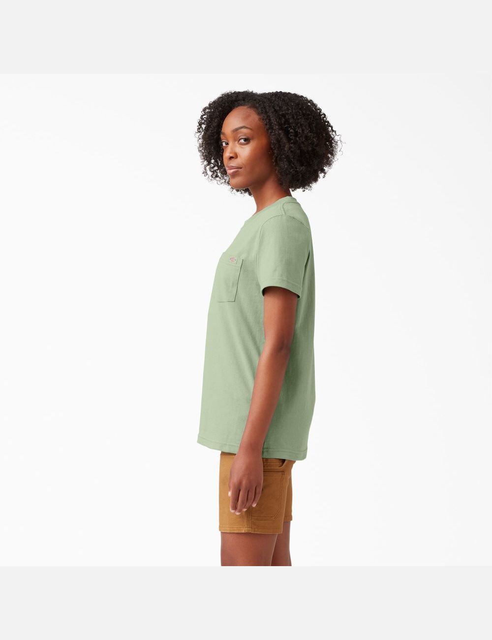 Celadon Green Dickies Short Sleeve Heavyweight T-Shirts | 167USXAJB