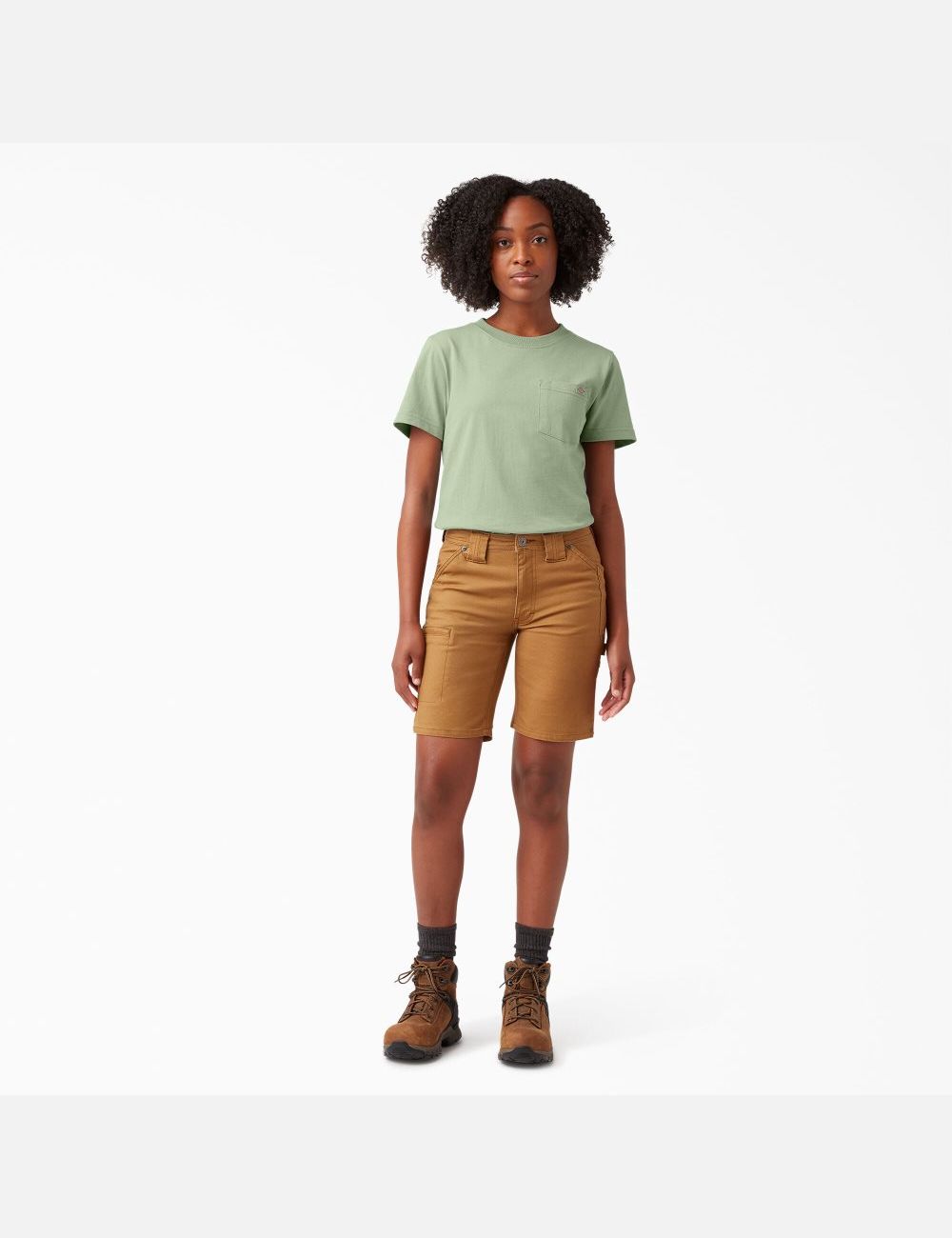 Celadon Green Dickies Short Sleeve Heavyweight T-Shirts | 167USXAJB