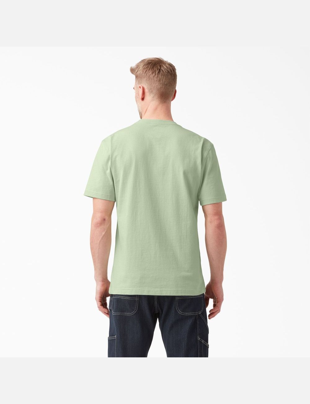 Celadon Green Dickies Short Sleeve Heavyweight T-Shirts | 409XMHOVK