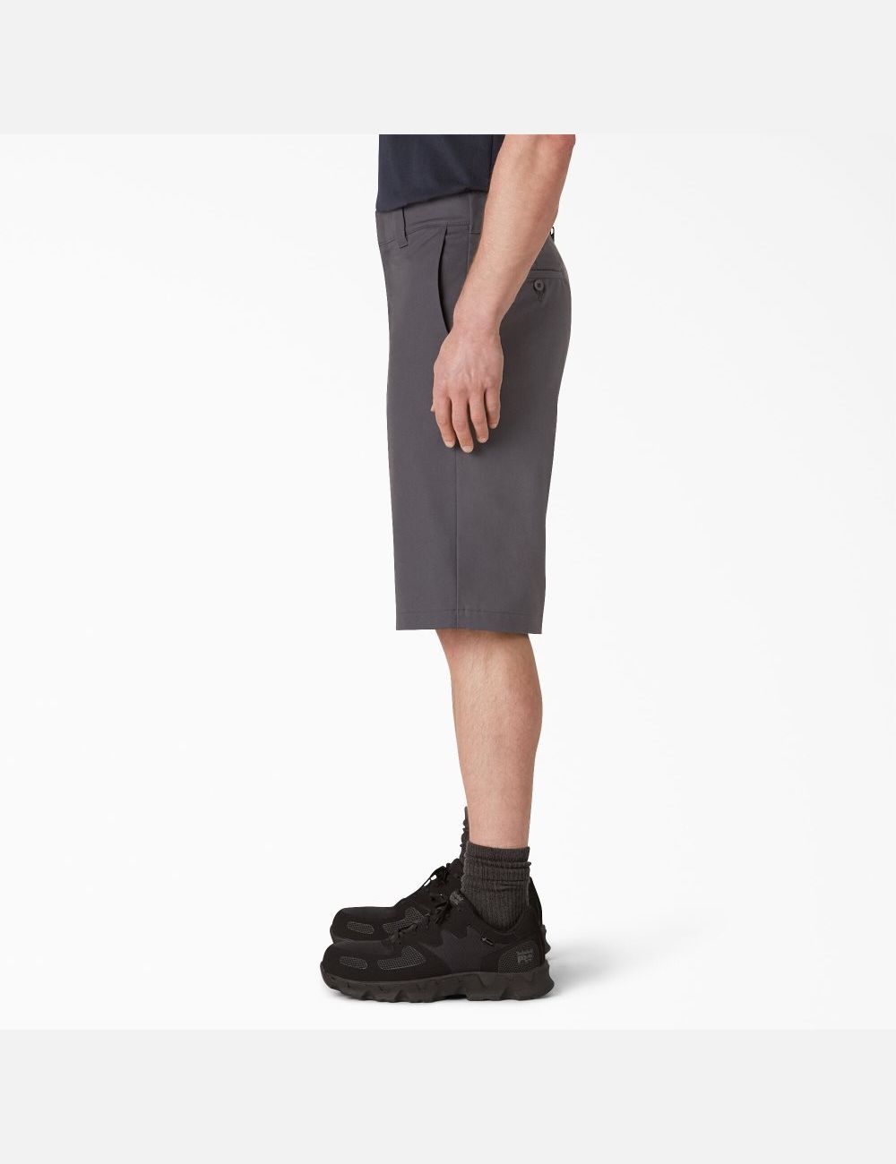 Charcoal Gray Dickies Cooling Active Waist Flat Front Shorts | 625OEQLPY