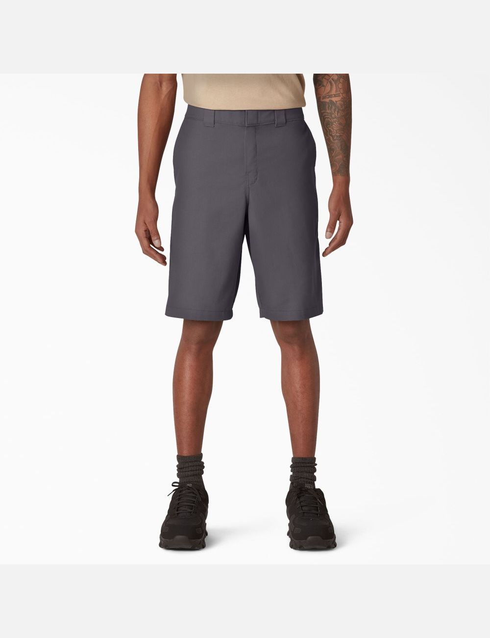 Charcoal Gray Dickies Cooling Active Waist Shorts | 639ESOCTY