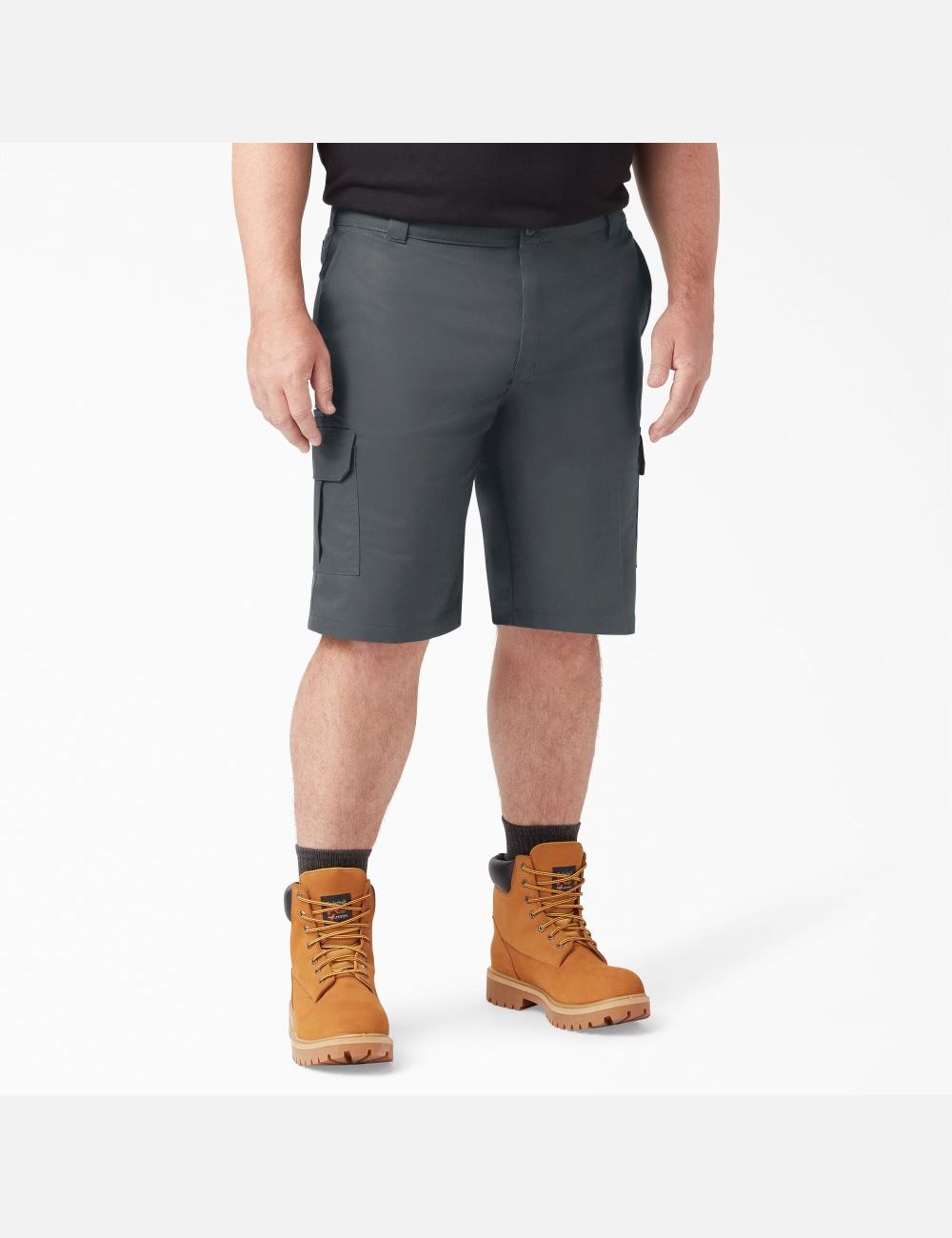 Charcoal Gray Dickies Cooling Active Waist Shorts | 710GUTSXE