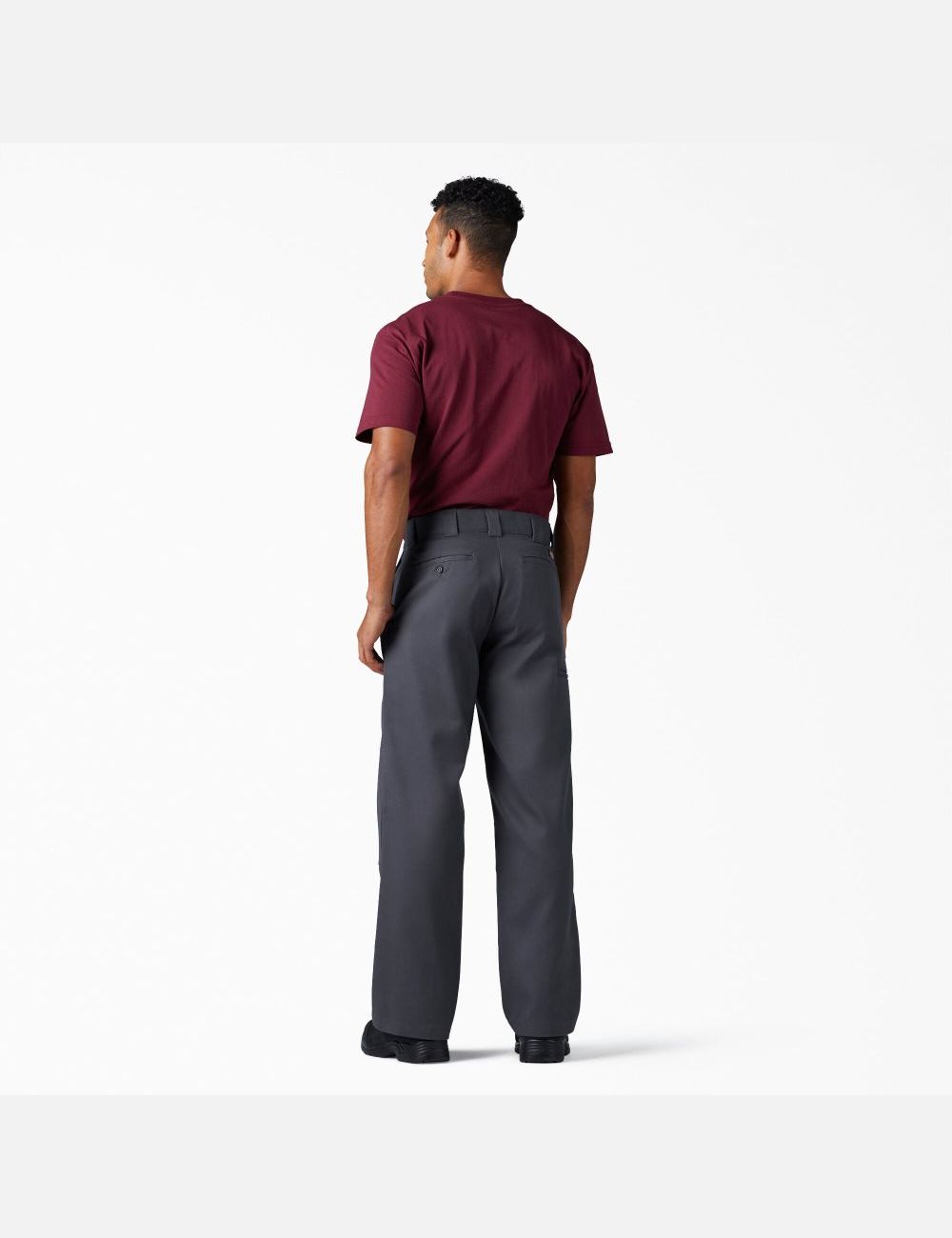 Charcoal Gray Dickies FLEX Loose Double Knee Pants | 740IZHDSG